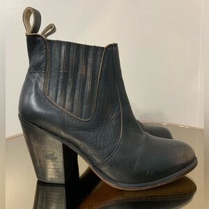 Freebird By Steven Morgan Distressed Leather‎ Ankle Boots Size 8